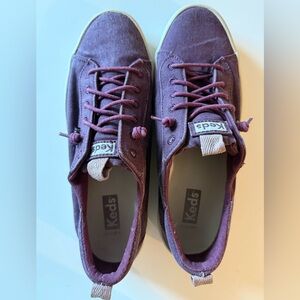 Keds Maroon Canvas Sneakers